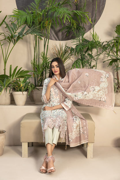 3 PIECE STITCHED EMBROIDERED DIGITAL PRINTED LAWN-TAWAKKAL