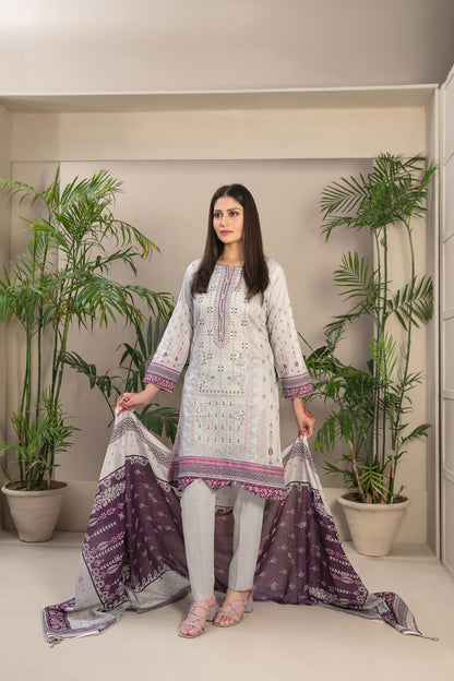 3 PIECE STITCHED EMBROIDERED DIGITAL PRINTED LAWN-TAWAKKAL