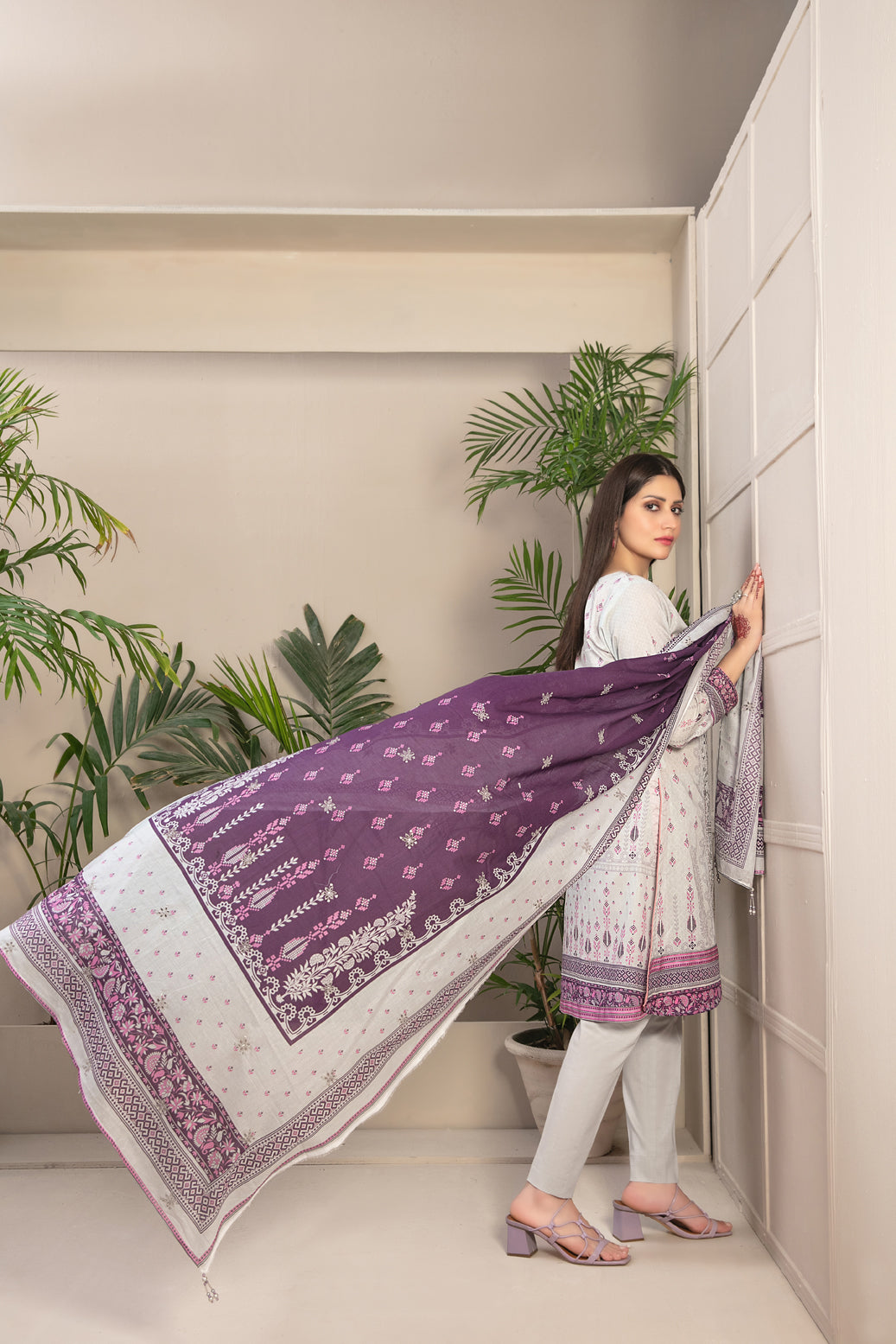 3 PIECE STITCHED EMBROIDERED DIGITAL PRINTED LAWN-TAWAKKAL