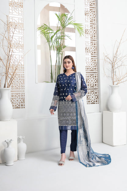 3 PIECE STITCHED EMBROIDERED DIGITAL PRINTED LAWN-TAWAKKAL