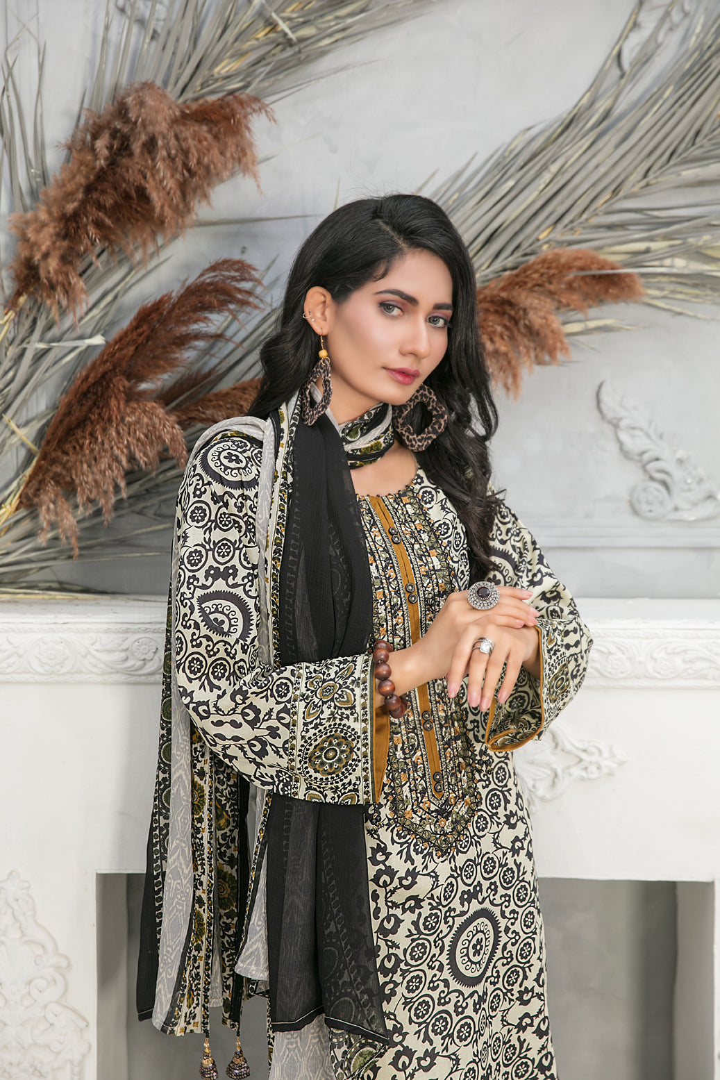 3 PIECE STITCHED EMBROIDERED DIGITAL PRINTED LAWN-TAWAKKAL