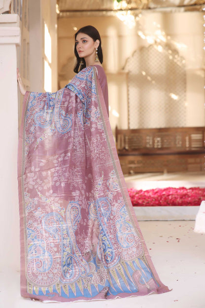 3 Piece Stitched Embroidered Chickenkari Lawn-ZAINAB FAZLANI