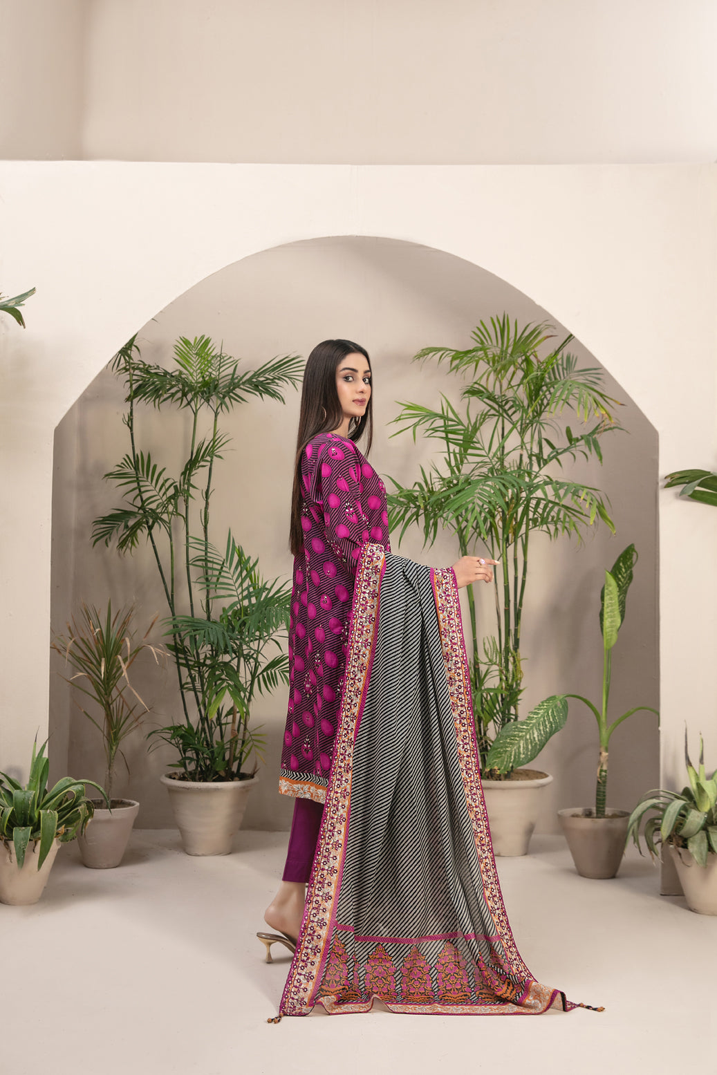 3 PIECE STITCHED EMBROIDERED DIGITAL PRINTED LAWN-TAWAKKAL