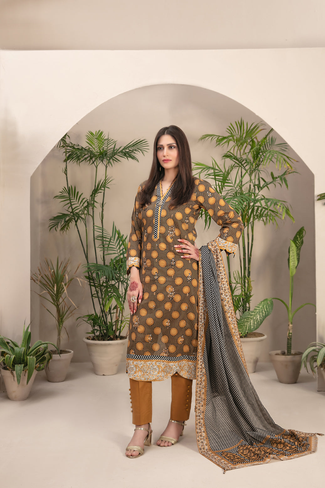 3 PIECE STITCHED EMBROIDERED DIGITAL PRINTED LAWN-TAWAKKAL