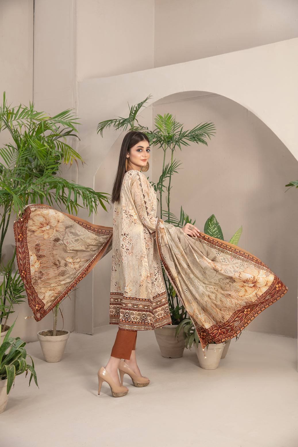 3 PIECE STITCHED EMBROIDERED DIGITAL PRINTED LAWN-TAWAKKAL