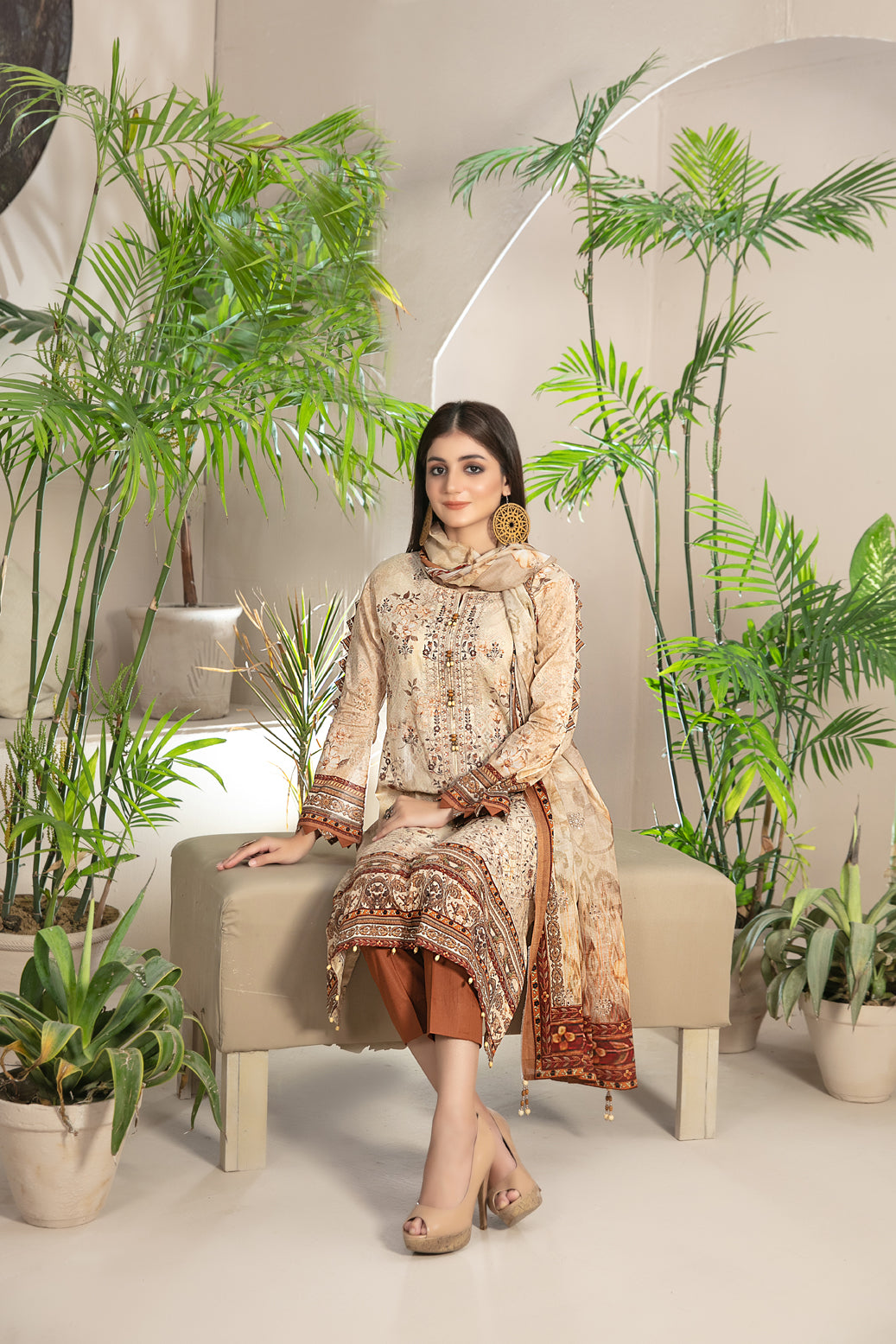 3 PIECE STITCHED EMBROIDERED DIGITAL PRINTED LAWN-TAWAKKAL