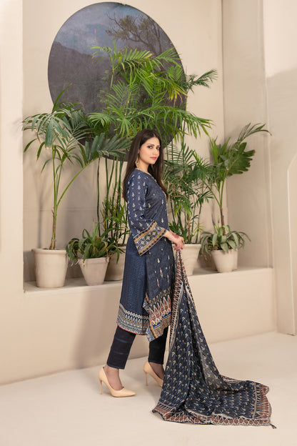 3 PIECE STITCHED EMBROIDERED DIGITAL PRINTED LAWN-TAWAKKAL