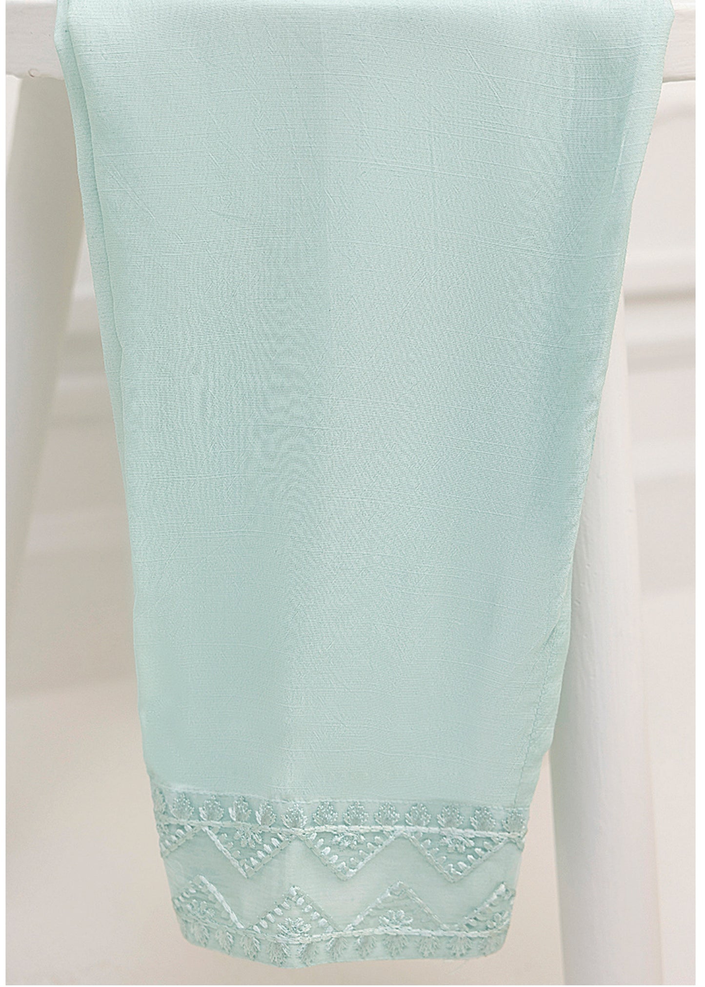 AZURE Light Teal 3 Pc Chiffon Embroidered Collection : Aqua Elegance