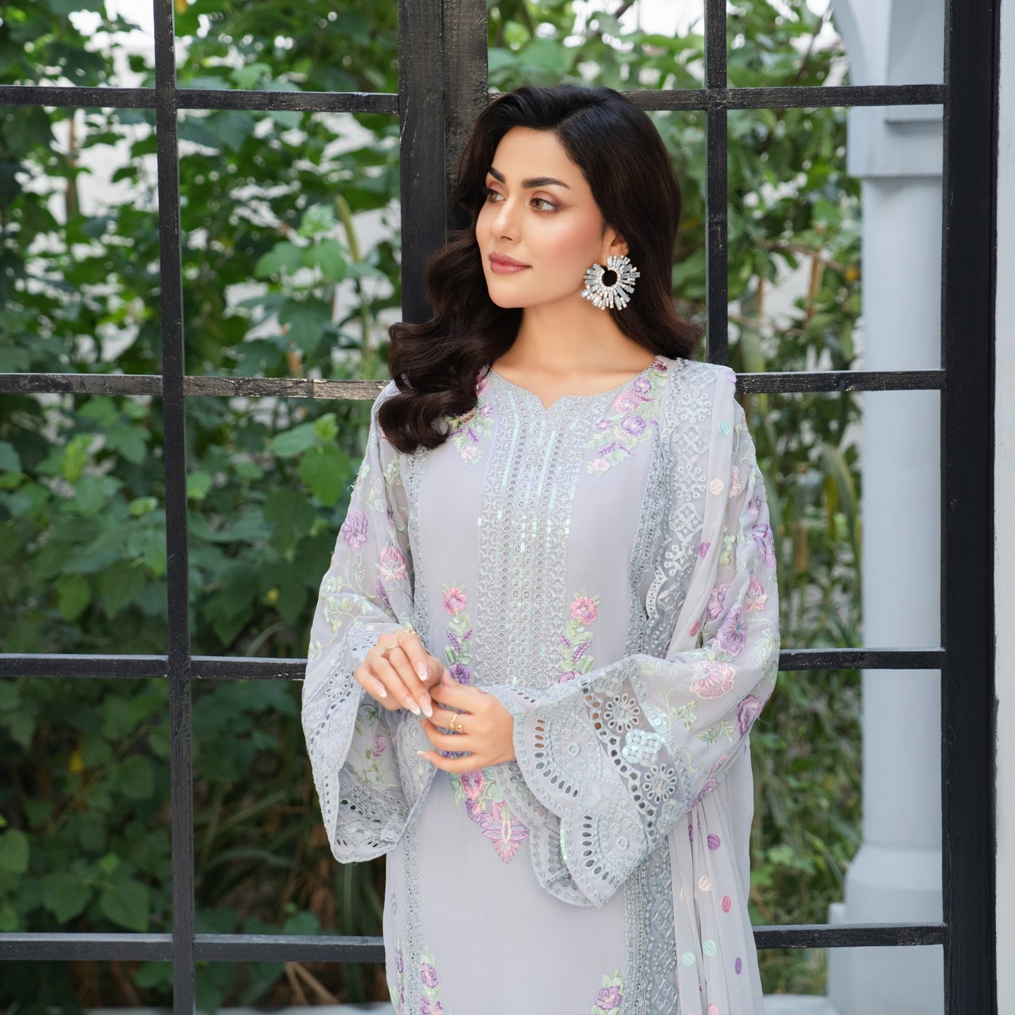 3 Piece Luxury Chiffon Ready to Wear Collection | karma Collection UMKC0901