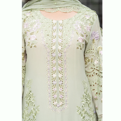 3 Piece Luxury Chiffon Ready to Wear Collection | karma Collection UMKC0905