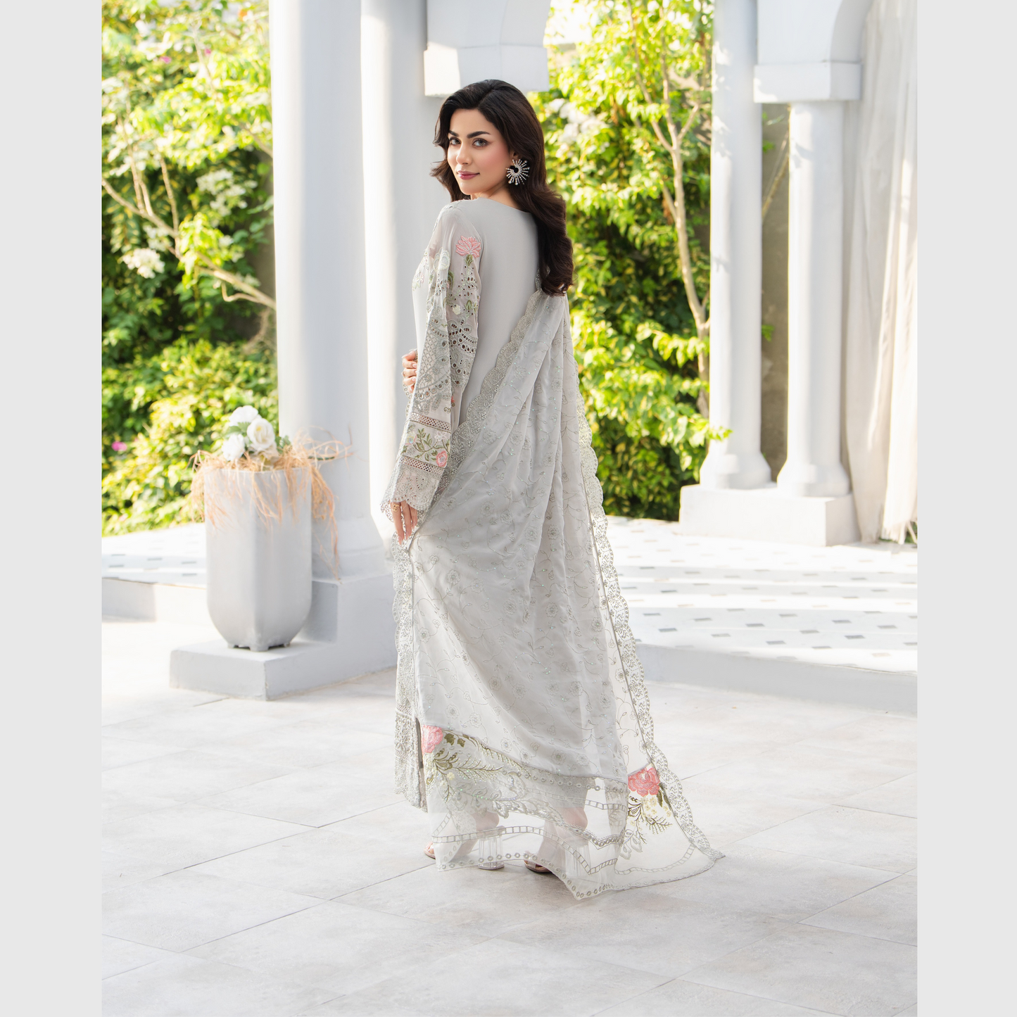 3 Piece Luxury Chiffon Ready to Wear Collection | karma Collection UMKC0905