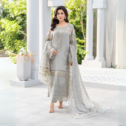 3 Piece Luxury Chiffon Ready to Wear Collection | karma Collection UMKC0905