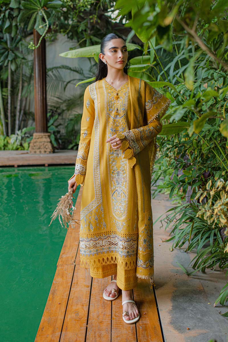 Qalamkar Qline 3 Piece-Linen Collection'23 WL-09 (VALERIA)