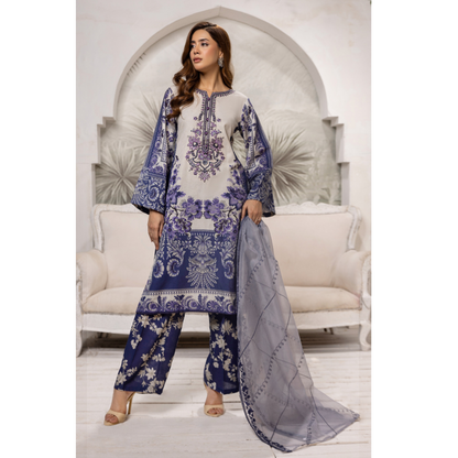 Multi 3 Pc Digital Printed Embroidered Khaddar Collection | Winter Wear | SIMRANS