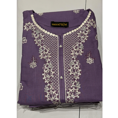 2 Pc Embroidered Khaddar Co-Ord Set  | Ready to wear| Hayats