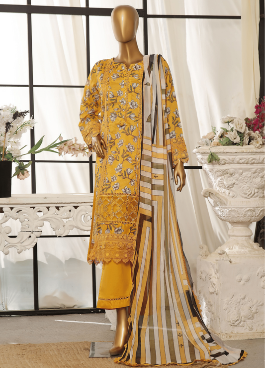 3 Piece Luxury Lawn Lacework & Cutwork | Sada Bahar