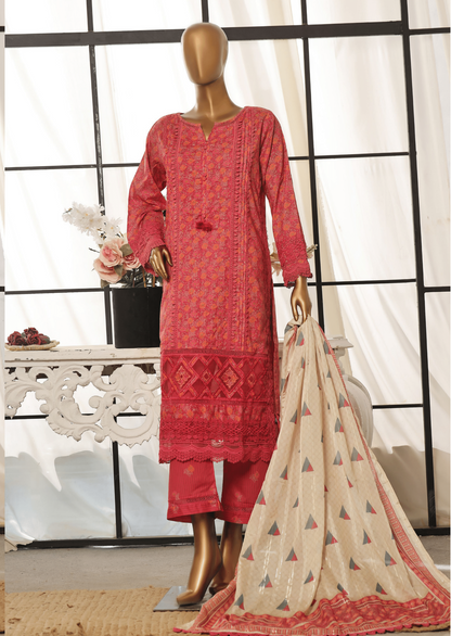 3 Piece Luxury Lawn Lacework & Cutwork | Sada Bahar