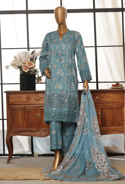 3 Piece Luxury Lawn Lacework & Cutwork | Sada Bahar