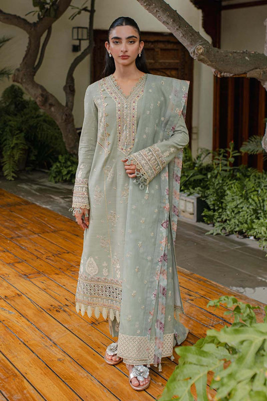 Qalamkar Qline 3 Piece-Linen Collection'23 WL-07 (LAVINIA)