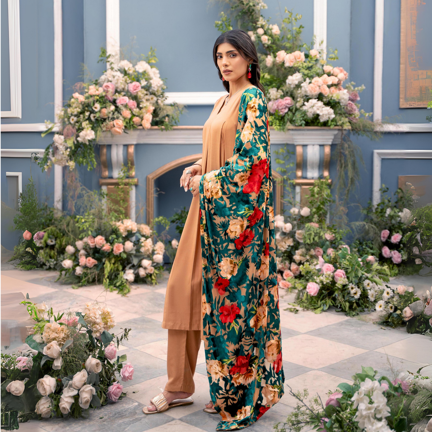 3 Pc Dhanak Collection with Palachi Shawl | Winter Collection | Raniya.h