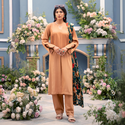 3 Pc Dhanak Collection with Palachi Shawl | Winter Collection | Raniya.h