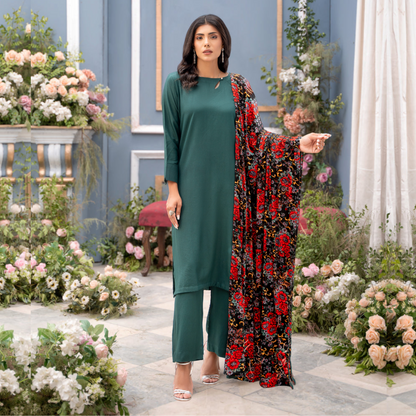 3 Pc Dhanak Collection with Palachi Shawl | Winter Collection | Raniya.h