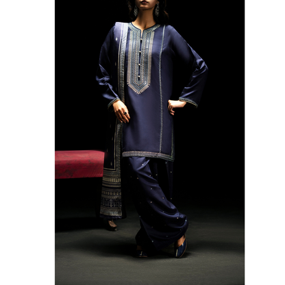 3 Pc Embroidered Viscose Ready to Wear Collection by Casuallite | UMCAE01101