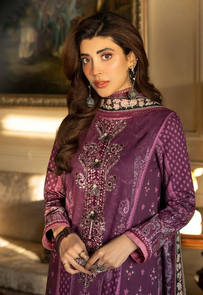 (Plum) AJS-28 2 Pc Lawn Collection - Asim Jofa