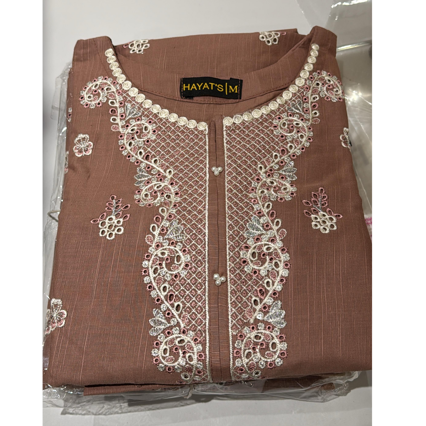 2 Pc Embroidered Khaddar Co-Ord Set  | Ready to wear| Hayats