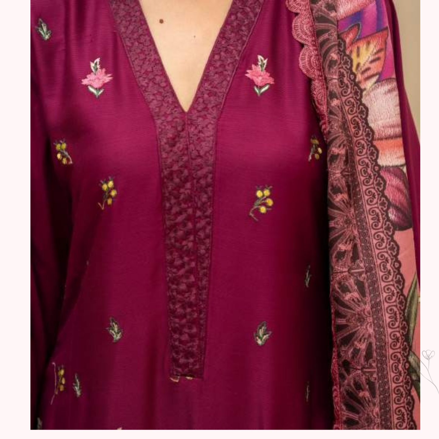 3 Pc Ready to Wear Embroidered Collection | Karma Collection | UMKC01001