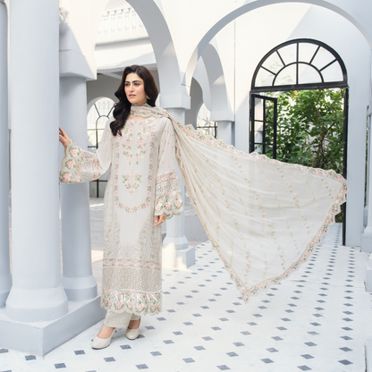 3 Piece Luxury Chiffon Ready to Wear Collection | karma Collection UMKC0904