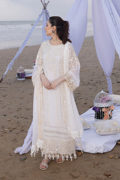 Luxe By Azure Embroidered 3 Piece Suits Beach Shell