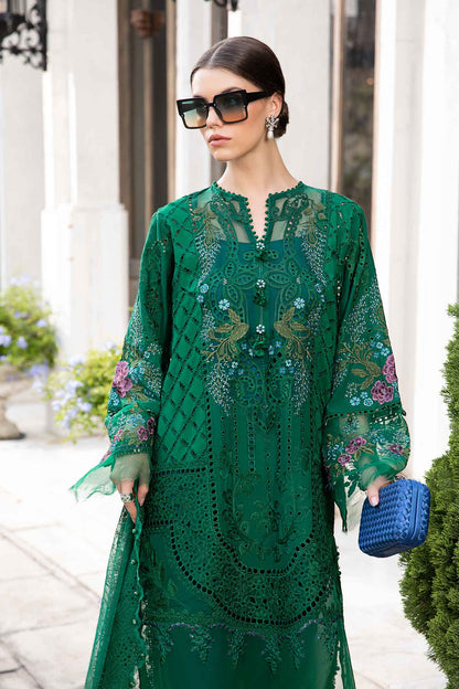 (Green) Embroidered Luxury Lawn Collection-MARIA.B)