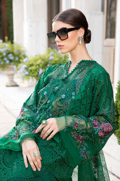 (Green) Embroidered Luxury Lawn Collection-MARIA.B)