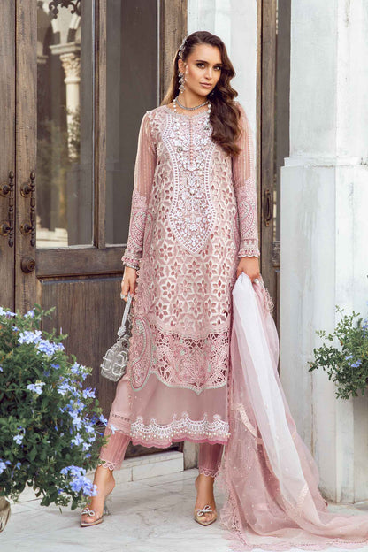 (Pink) Embroidered Luxury Organza Collection-MARIA.B