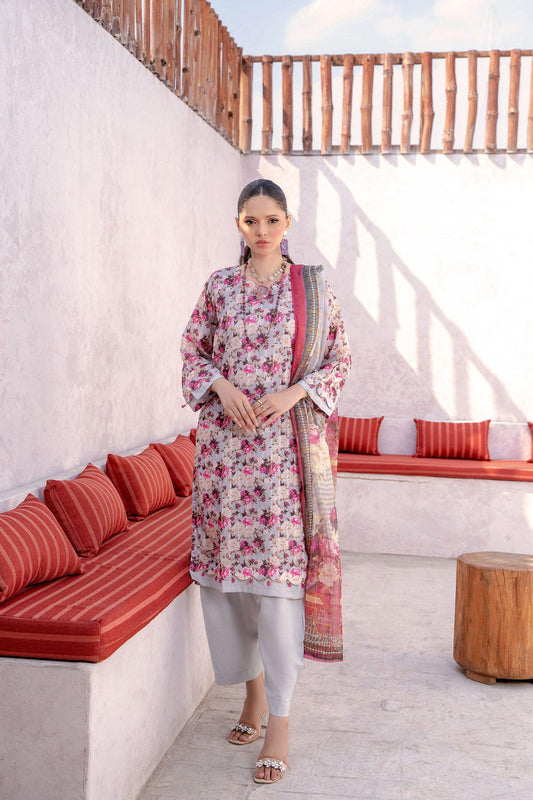 3 - PIECE DIGITAL PRINTED LAWN DRESS - RANIYA.H