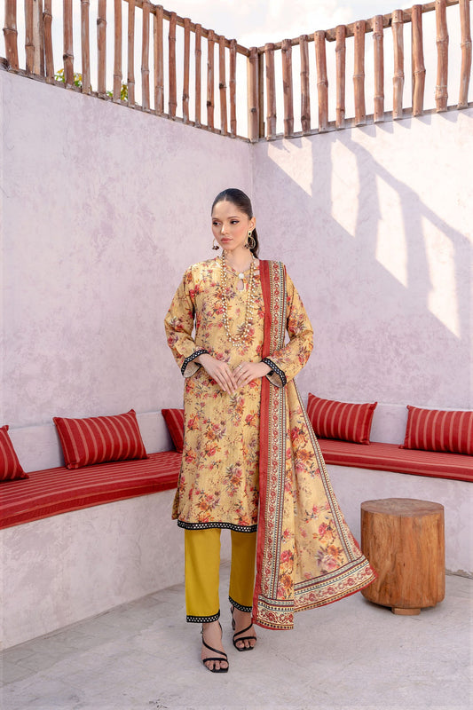 3 - PIECE DIGITAL PRINTED LAWN DRESS - RANIYA.H