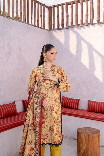 3 - PIECE DIGITAL PRINTED LAWN DRESS - RANIYA.H