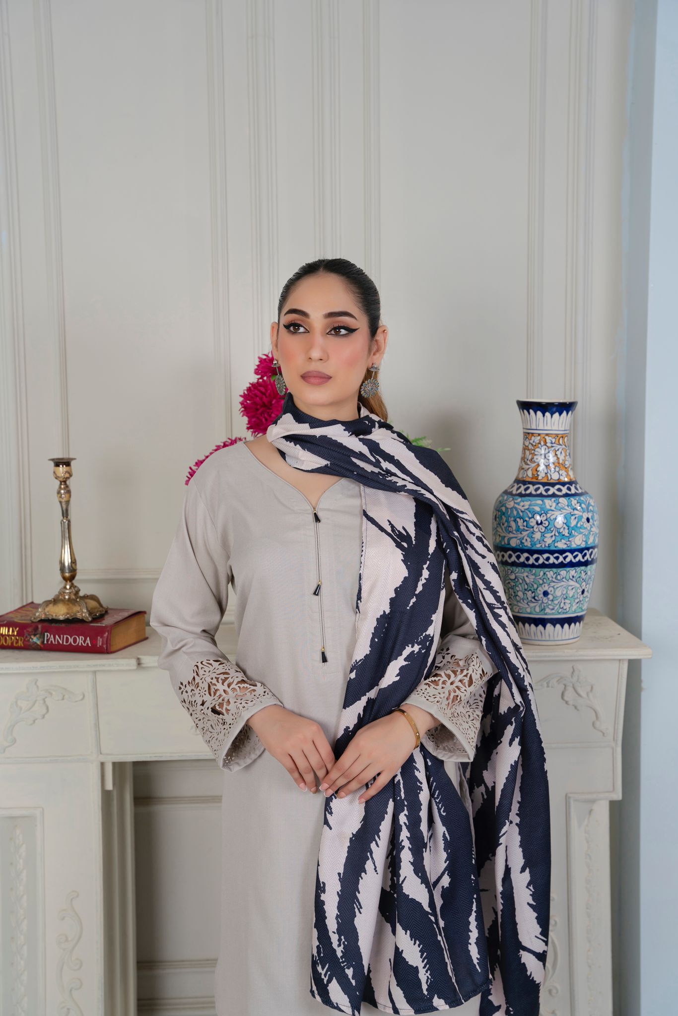 3 PC DHANAK LASERKARI DRESS WITH WOOL SHAWL-RANIYA.h