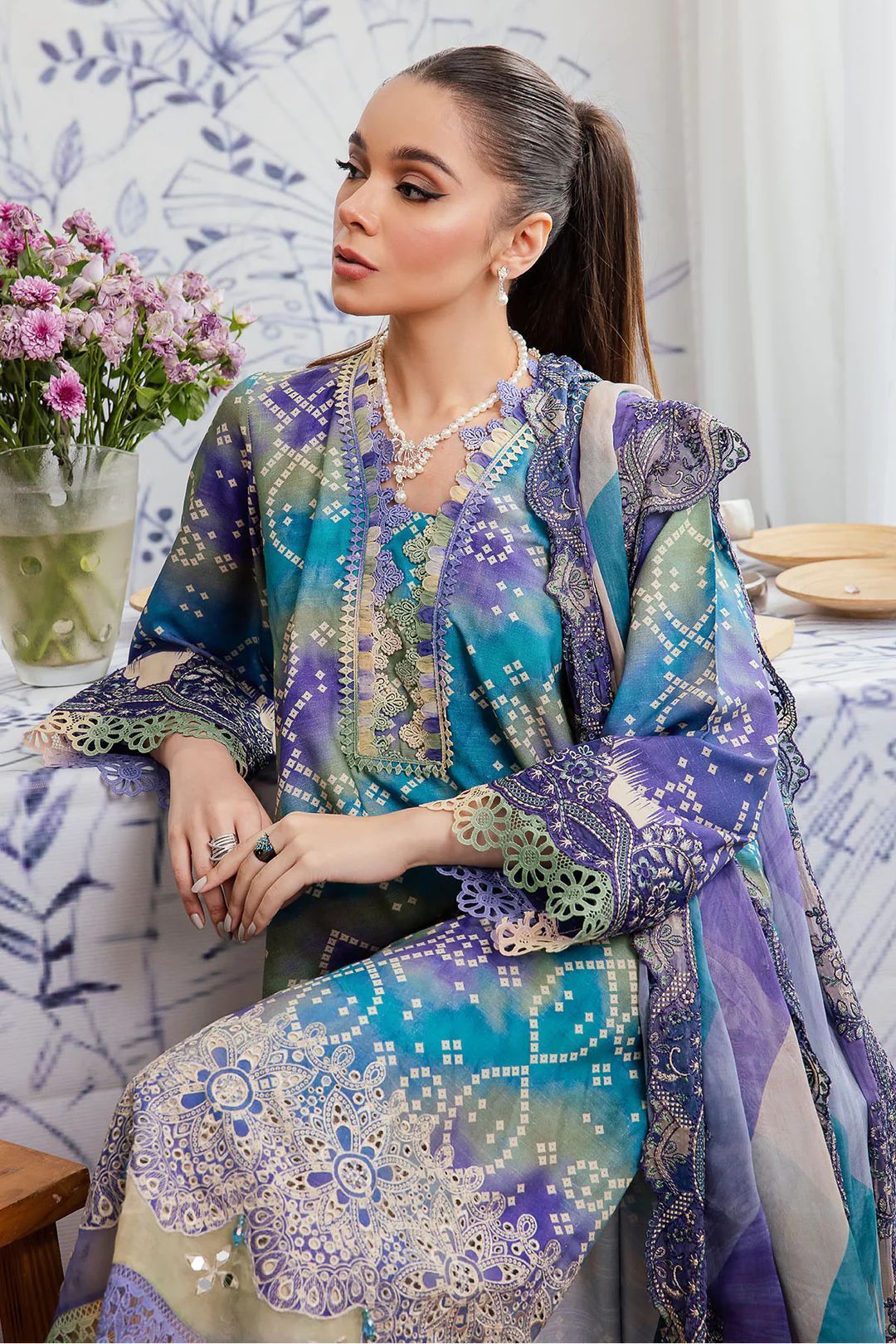 NSG-127 (3 PC ) SLUB LINEN COLLECTION-NUREH