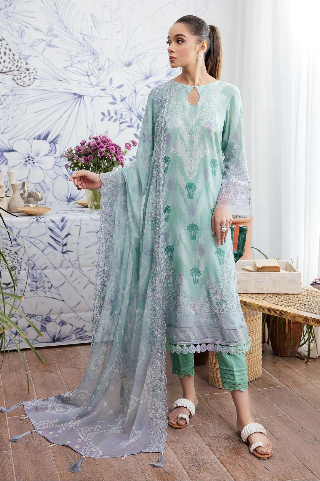 NSG-129 (3 PC ) SLUB LINEN COLLECTION-NUREH