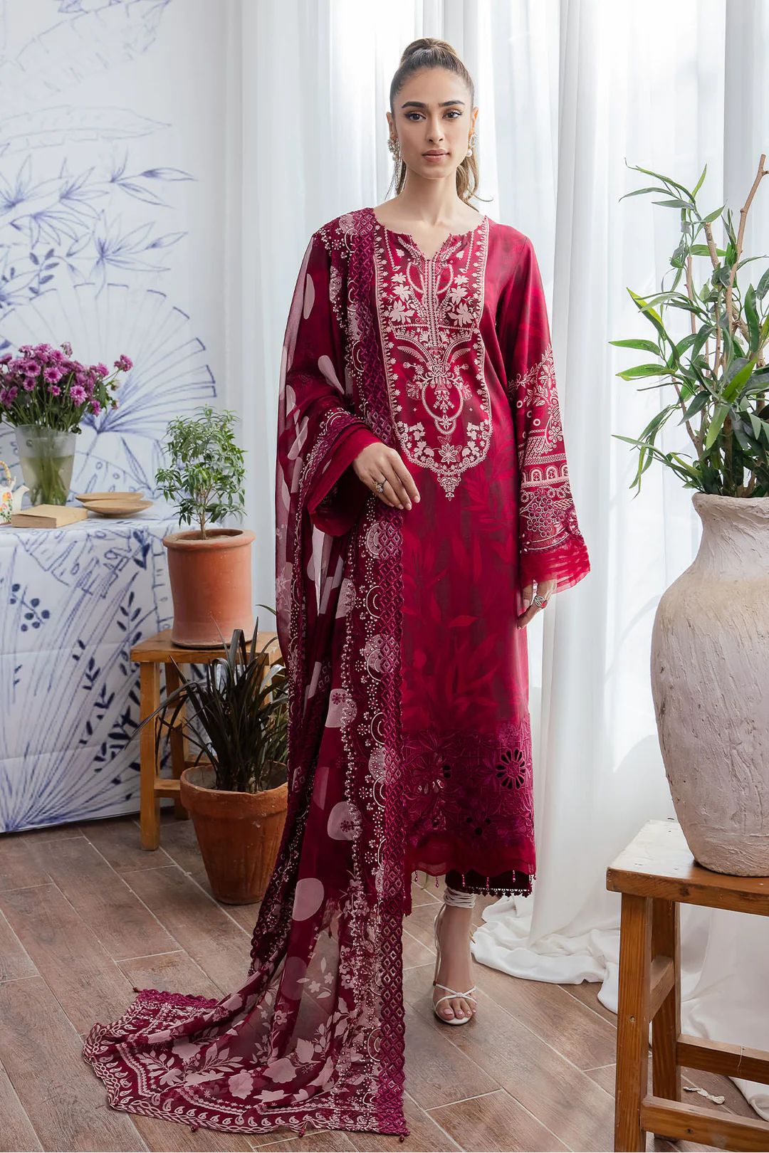 NSG-124 (3 PC ) SLUB LINEN COLLECTION-NUREH