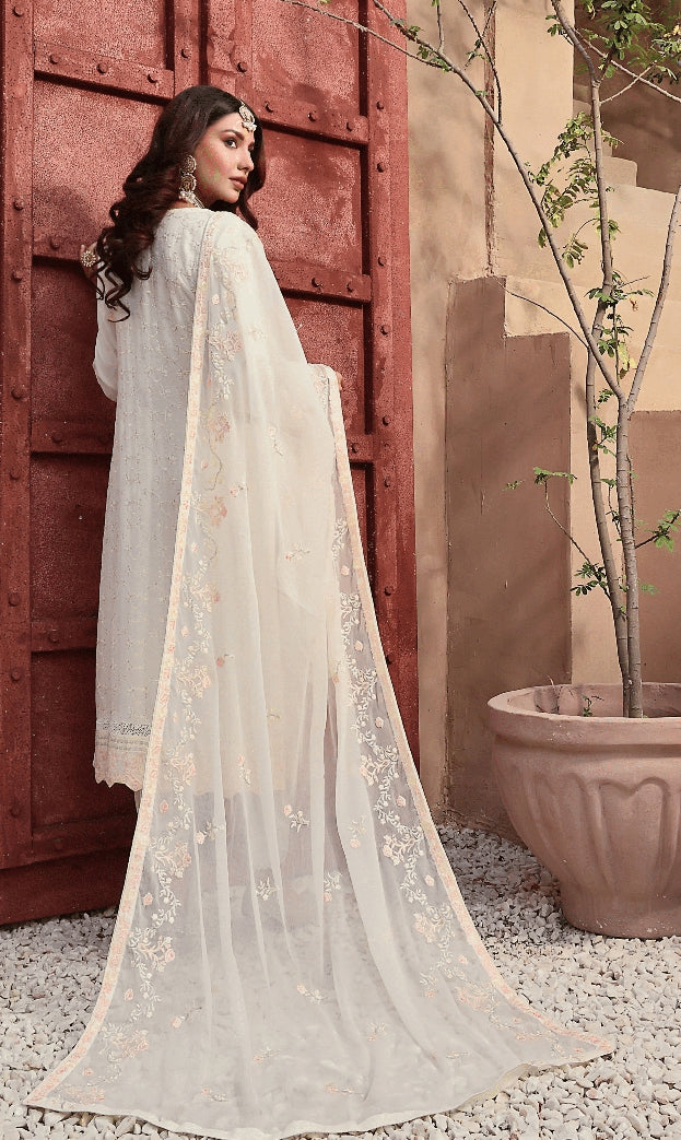 3 PIECE EMBROIDERED CHIFFON COLLECTION - (ALLURE)