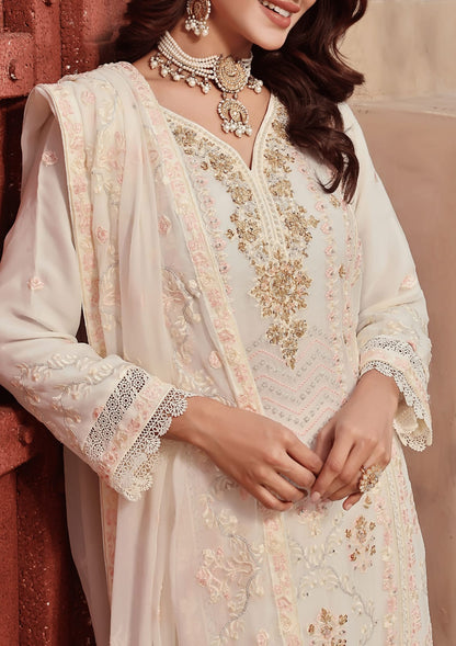 3 PIECE EMBROIDERED CHIFFON COLLECTION - (ALLURE)