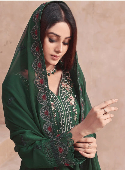 3 PIECE EMBROIDERED CHIFFON COLLECTION - (HIGH TIDES)