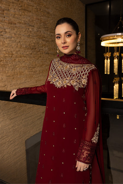 Luxe By Azure Embroidered 3 Piece Suits Mookaite