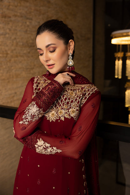 Luxe By Azure Embroidered 3 Piece Suits Mookaite