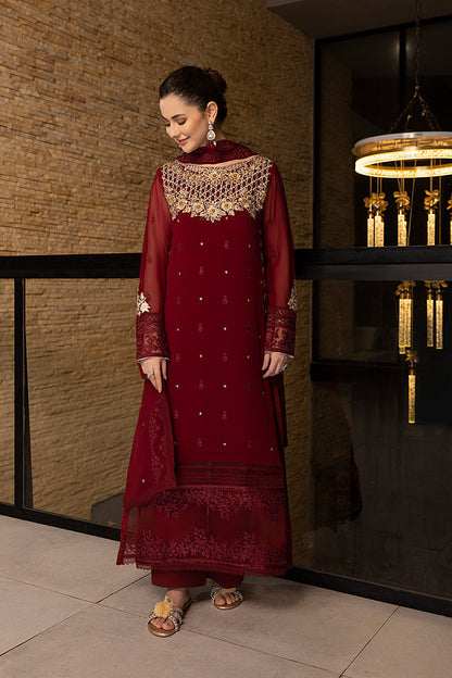 Luxe By Azure Embroidered 3 Piece Suits Mookaite