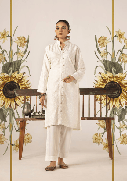 2-Piece Stitched Embroidered Linen Collection - Simrans