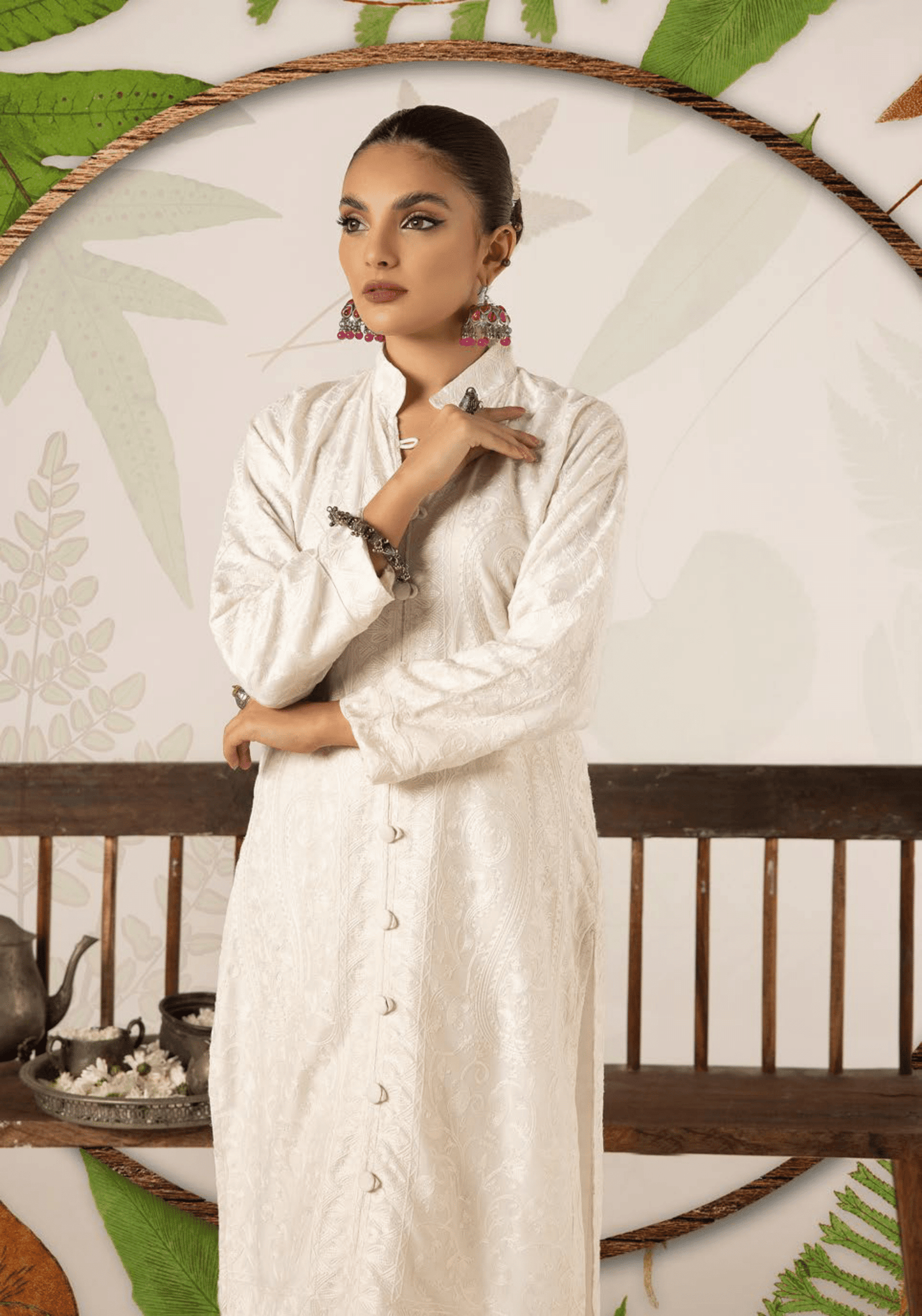 2-Piece Stitched Embroidered Linen Collection - Simrans